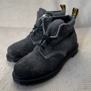 NEW Womens Size 8 Dr. Martens 939 Distressed Suede Lace-Up Boot Black Charcoal